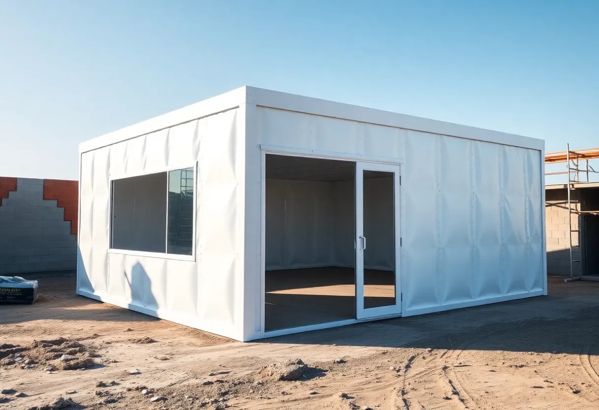 가설 건축 완성도 높이는 PVC 패널 후기