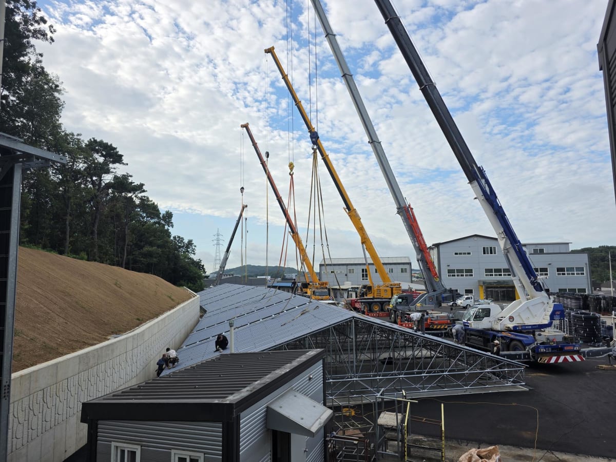 합성수지 지붕재 활용한 가설건축물 고급 시공 방법